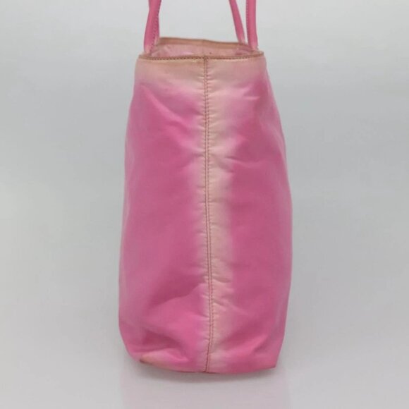 PRADA Tote Bag Nylon Pink Silver Auth EC753 - Picture 4 of 16